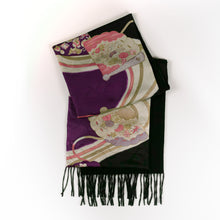 Load image into Gallery viewer, vintage kimono cashmere scarf
