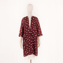 Load image into Gallery viewer, vintage kimono silk coat