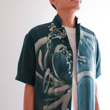 Load image into Gallery viewer, vintage kimono silk shirt