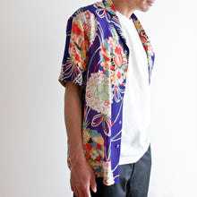 Load image into Gallery viewer, vintage kimono silk shirt