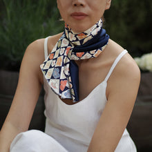 Load image into Gallery viewer, vintage kimono petit silk scarf