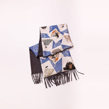 Load image into Gallery viewer, vintage kimono cashmere scarf