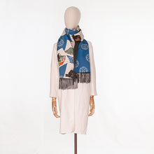 Load image into Gallery viewer, vintage kimono cashmere scarf