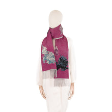 Load image into Gallery viewer, vintage kimono cashmere scarf