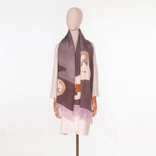 Load image into Gallery viewer, vintage kimono cashmere shawl