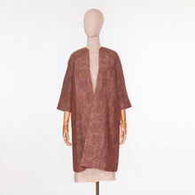 Load image into Gallery viewer, vintage kimono silk coat