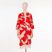 Load image into Gallery viewer, vintage kimono silk coat