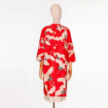 Load image into Gallery viewer, vintage kimono silk coat