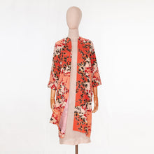 Load image into Gallery viewer, vintage kimono silk coat