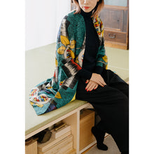 Load image into Gallery viewer, vintage kimono silk coat