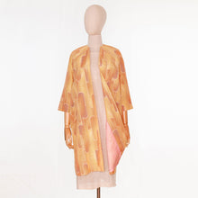 Load image into Gallery viewer, vintage kimono silk coat