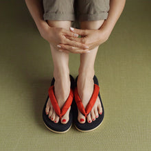 画像をギャラリービューアに読み込む, vintage kimono zori (size M)