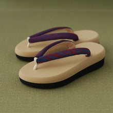 画像をギャラリービューアに読み込む, vintage kimono zori (size M)