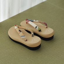 画像をギャラリービューアに読み込む, vintage kimono zori (size M)