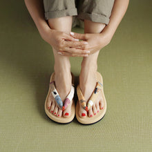 画像をギャラリービューアに読み込む, vintage kimono zori (size M)