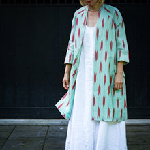 Load image into Gallery viewer, vintage kimono silk coat
