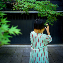 Load image into Gallery viewer, vintage kimono silk coat
