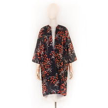画像をギャラリービューアに読み込む, vintage kimono silk coat
