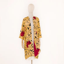 Load image into Gallery viewer, vintage kimono silk coat
