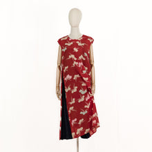 画像をギャラリービューアに読み込む, vintage kimono silk dress
