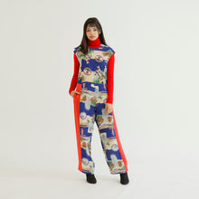 画像をギャラリービューアに読み込む, vintage kimono silk jumpsuit
