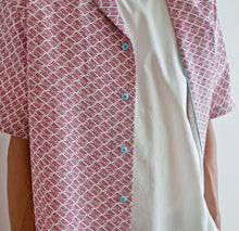 画像をギャラリービューアに読み込む, vintage kimono silk shirt
