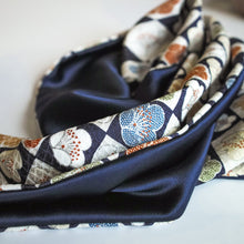 Load image into Gallery viewer, vintage kimono petite silk scarf
