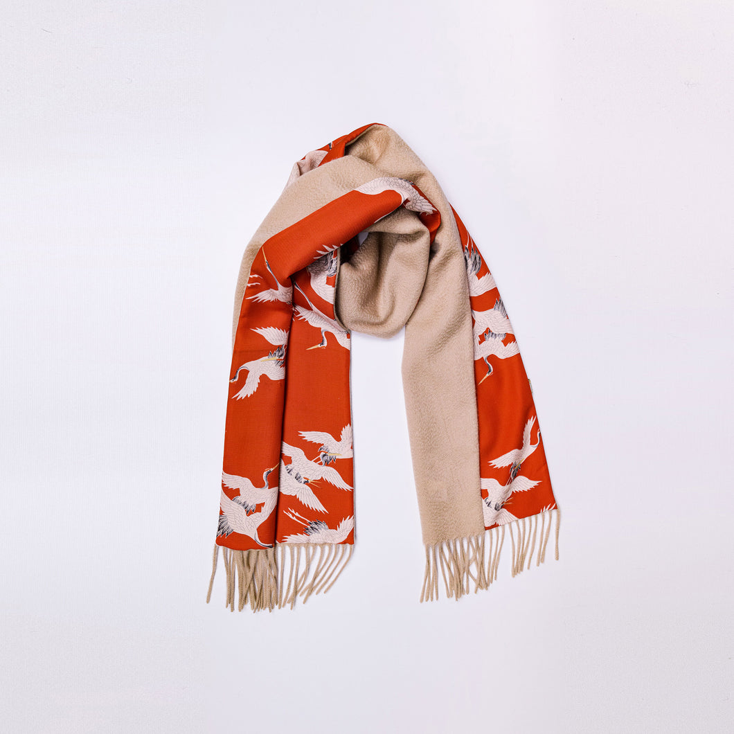 vintage kimono cashmere scarf