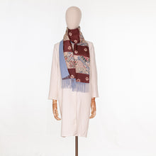 画像をギャラリービューアに読み込む, vintage kimono cashmere scarf
