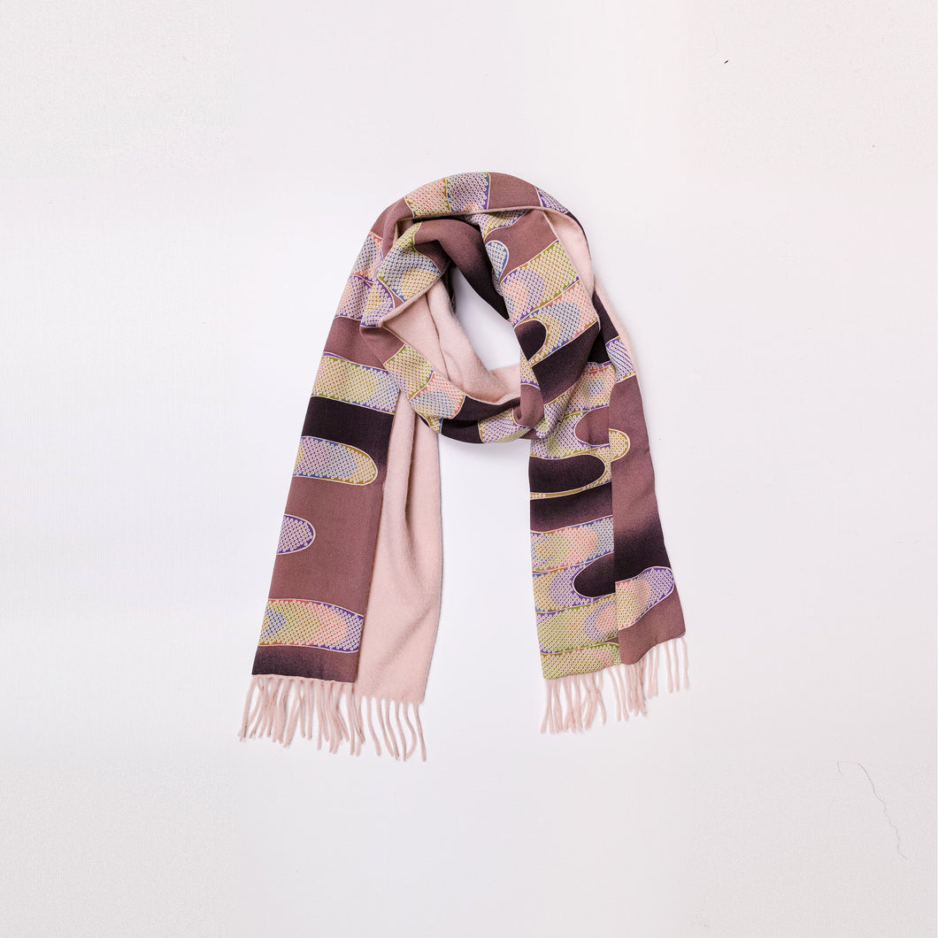 vintage kimono cashmere scarf