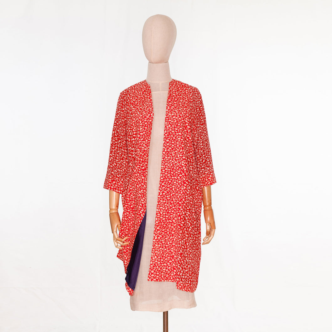 vintage kimono silk coat