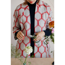 画像をギャラリービューアに読み込む, vintage kimono silk coat
