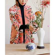画像をギャラリービューアに読み込む, vintage kimono silk coat

