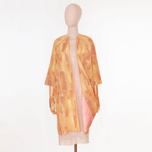 画像をギャラリービューアに読み込む, vintage kimono silk coat

