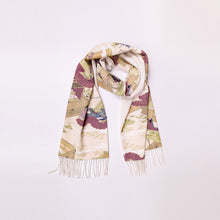 画像をギャラリービューアに読み込む, vintage kimono cashmere scarf
