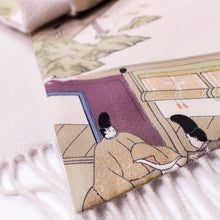 画像をギャラリービューアに読み込む, vintage kimono cashmere scarf
