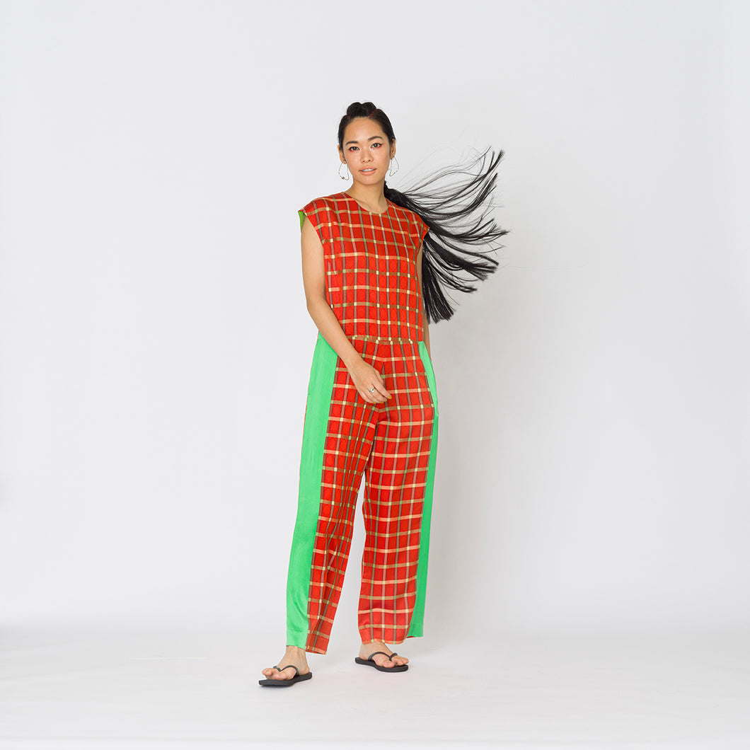 vintage kimono silk jumpsuit