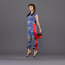 画像をギャラリービューアに読み込む, vintage kimono silk jumpsuit
