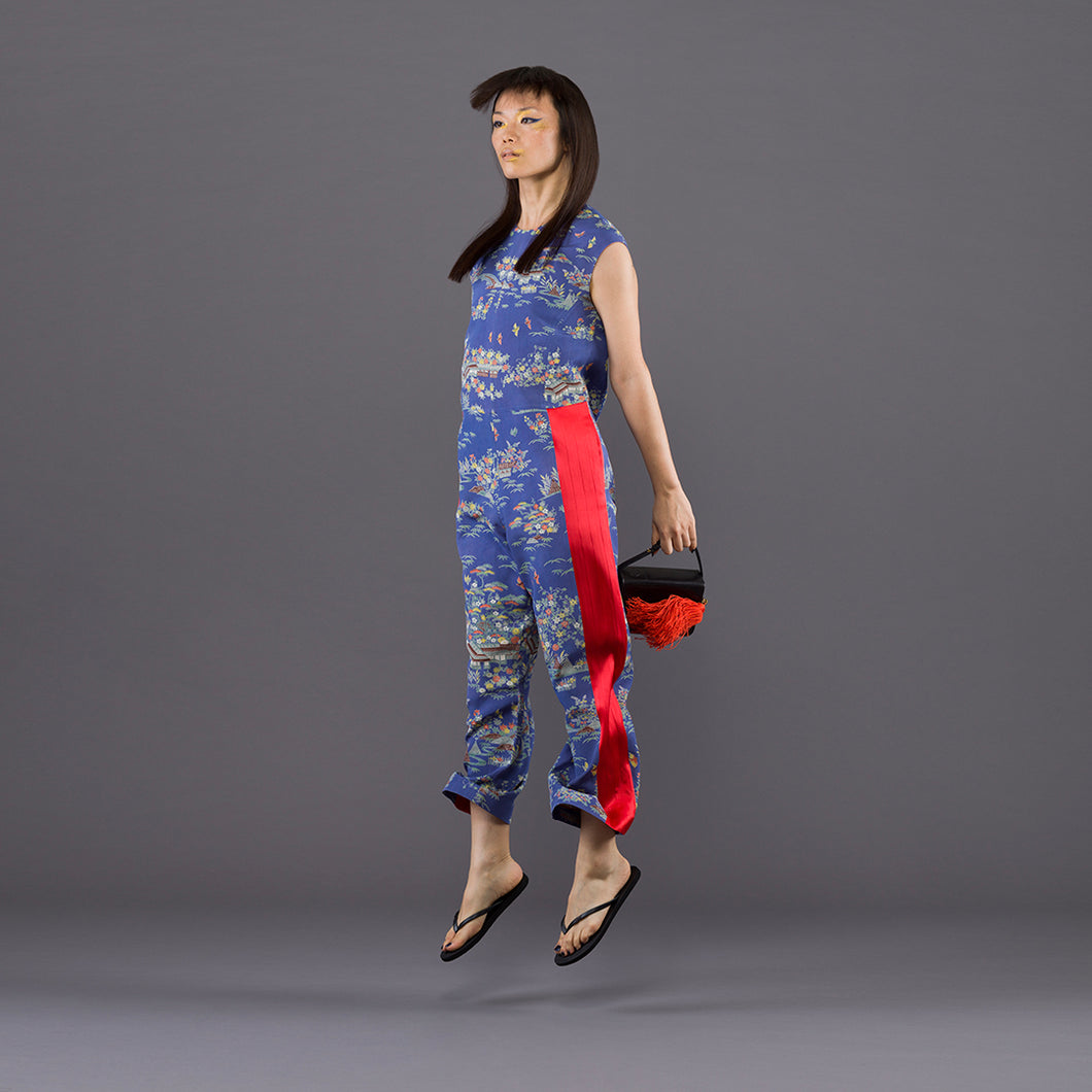 vintage kimono silk jumpsuit